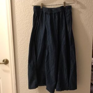 Jessica London Modest Denim Jean Skirt w/POCKETS!